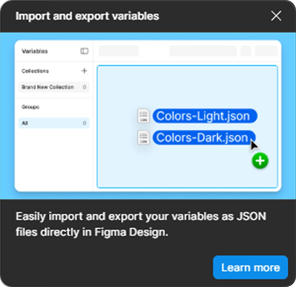 Plugin to import and export variables