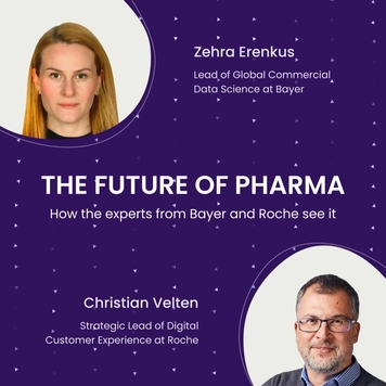 The COVID19 pandemic and the rise of AI IoT machine learning and data analytics are set to reshape the pharmaceutical industry dramatically. We interviewed industry experts Zehra Erenkuş from Bayer and Dr. Christian Velten from Roche. They shared th...